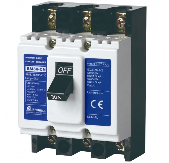 MCCB Shihlin BM30-CN-3P-30A 1.5kA